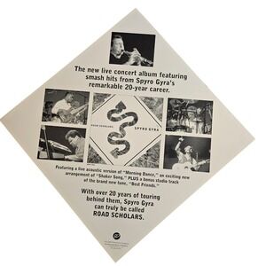 Spyro Gyra Road Scholars 1997 Promo Flat‎ Album Poster 12x12 Double Sided Jazz